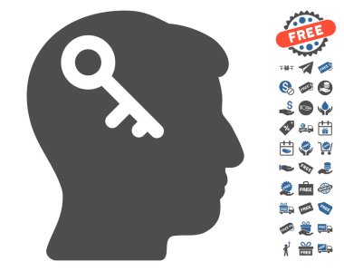 Kafa simgesi ücretsiz Bonus ile anahtar