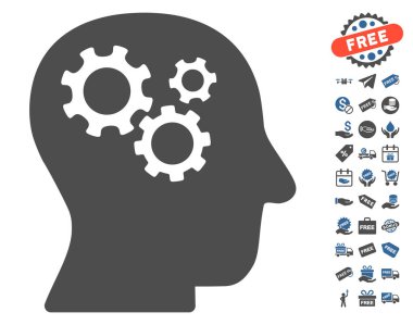 Ücretsiz Bonus ile akıl Gears simgesi