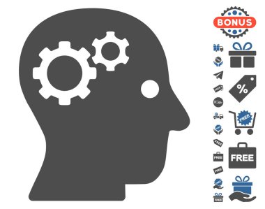 Ücretsiz Bonus ile akıl Gears simgesi