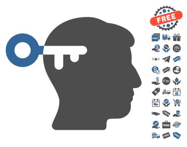 Ücretsiz Bonus ile zihin anahtar simgesi