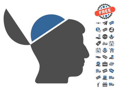 Ücretsiz Bonus ile açık beyin simgesi