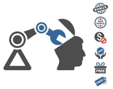 Açık kafa cerrahi manipülatör simgesi ücretsiz bonus
