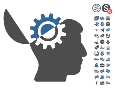 Açık fikirli dişli simgesini ücretsiz bonus