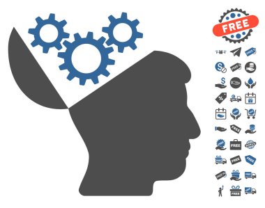 Açık fikirli Gears simgesi ücretsiz bonus