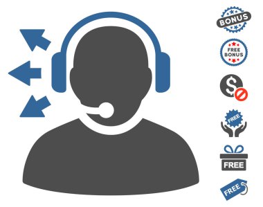 Operatör cevap konuşma simgesini ücretsiz bonus