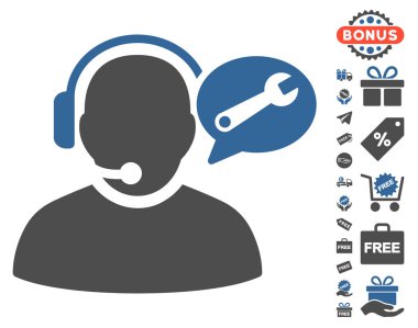 Operatör hizmeti ileti simgesi ücretsiz bonus