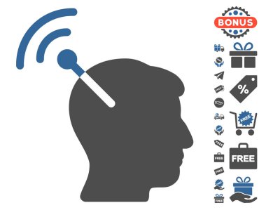 Radyo sinirsel arayüzü simgesi ücretsiz bonus