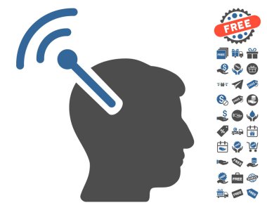 Radyo sinirsel arayüzü simgesi ücretsiz bonus