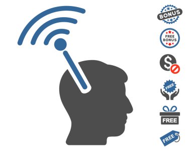 Radyo sinirsel arayüzü simgesi ücretsiz bonus