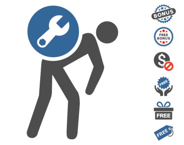 Ücretsiz Bonus ile servis kurye simgesi