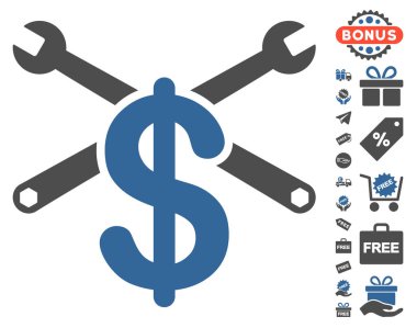 Hizmet fiyat simgesi ücretsiz bonus