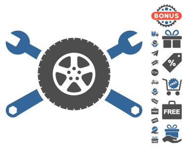 Lastik Servisi anahtarı simgesini ücretsiz bonus