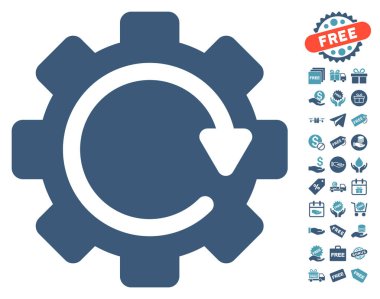 Dişli döndürme yönünü simgesi ücretsiz bonus