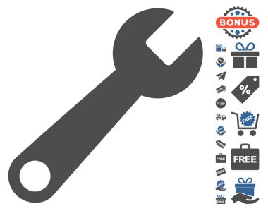 İngiliz anahtarı simgesini ücretsiz bonus