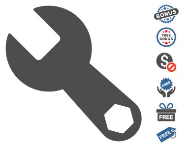 İngiliz anahtarı simgesini ücretsiz bonus