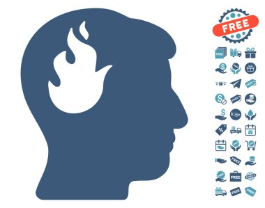 Beyin yangın simgesi ücretsiz bonus