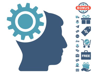 Beyin dişli simgesini ücretsiz bonus