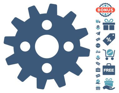 Ücretsiz Bonus dişli simgesiyle