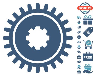 Ücretsiz Bonus dişli simgesiyle