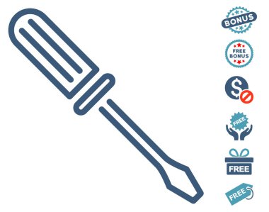 Kontur tornavida simgesi ücretsiz bonus