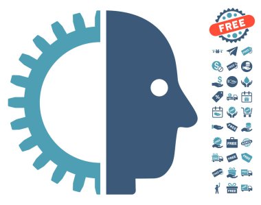 Cyborg kafa simgesi ücretsiz bonus