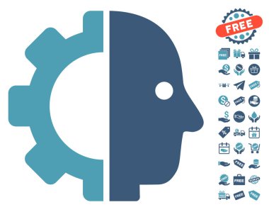 Cyborg kafa simgesi ücretsiz bonus