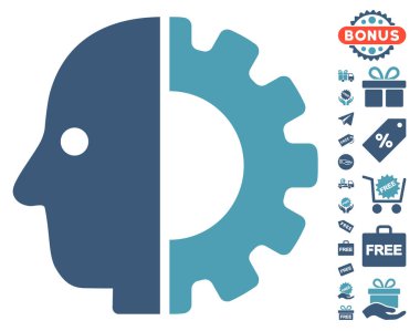 Cyborg kafa simgesi ücretsiz bonus