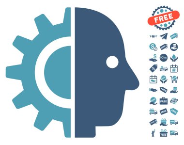 Cyborg kafa simgesi ücretsiz bonus