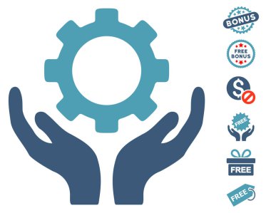 Dişli bakım el simgesini ücretsiz bonus