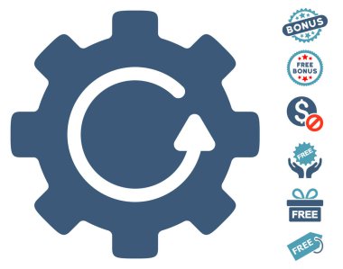 Dişli döndürme simgesi ücretsiz bonus