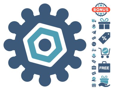 Dişli simgesini ücretsiz bonus