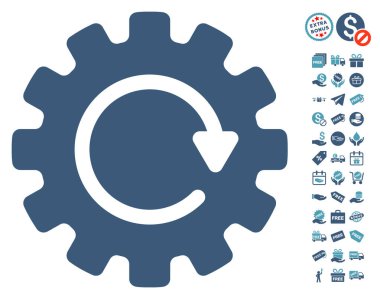 Gearwheel döndürme simgesi ücretsiz bonus