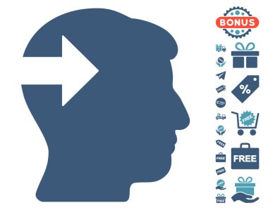 Baş eklenti ok simgesi ücretsiz bonus