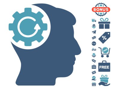 Akıl dişli döndürme simgesi ücretsiz bonus