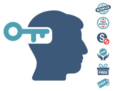 Ücretsiz Bonus ile akıl anahtar simgesi
