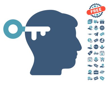 Ücretsiz Bonus ile zihin anahtar simgesi