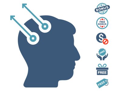 Sinirsel arayüz fişler simgesi ücretsiz bonus