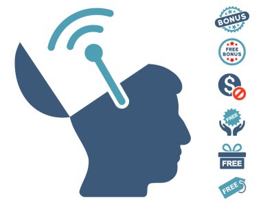 Açık beyin radyo arayüzü simgesi ücretsiz bonus