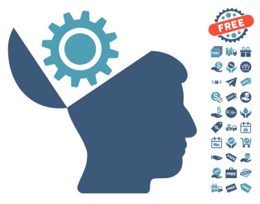 Açık kafa dişli simgesini ücretsiz bonus