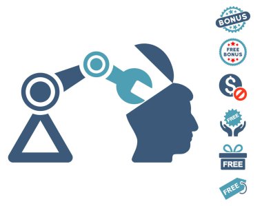 Açık kafa cerrahi manipülatör simgesi ücretsiz bonus