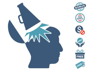 Açık fikirli megafon simgesi ücretsiz bonus