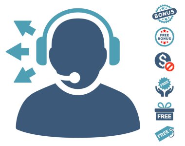 Operatör cevap konuşma simgesini ücretsiz bonus