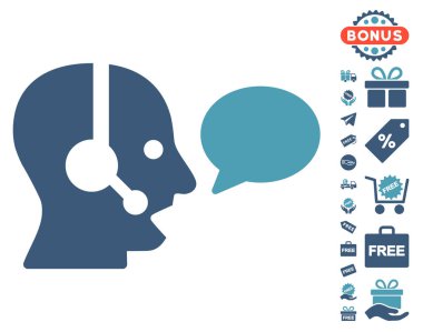 Operatör ileti balon simgesi ücretsiz bonus