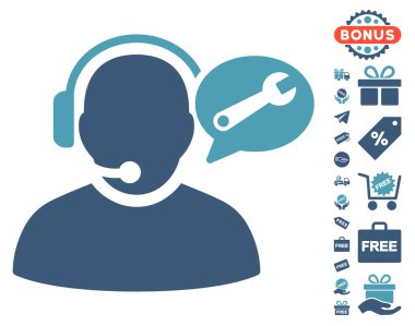 Operatör hizmeti ileti simgesi ücretsiz bonus