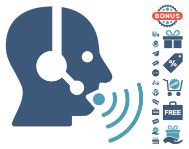 Ses dalgaları simgesi ücretsiz Bonus ile konuşurken işleç