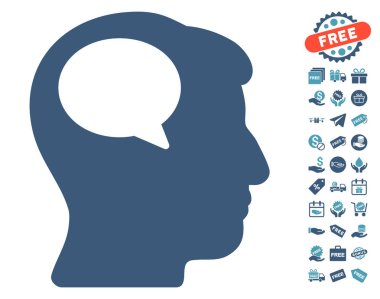 Ücretsiz Bonus simgesiyle düşünme kişi