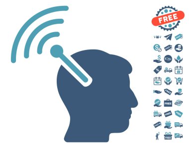 Radyo sinirsel arayüzü simgesi ücretsiz bonus