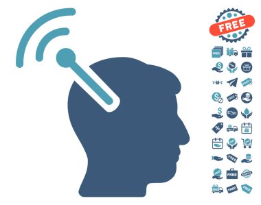 Radyo sinirsel arayüzü simgesi ücretsiz bonus