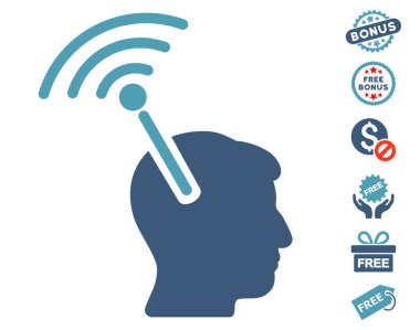 Radyo sinirsel arayüzü simgesi ücretsiz bonus