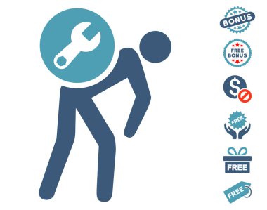 Ücretsiz Bonus ile servis kurye simgesi